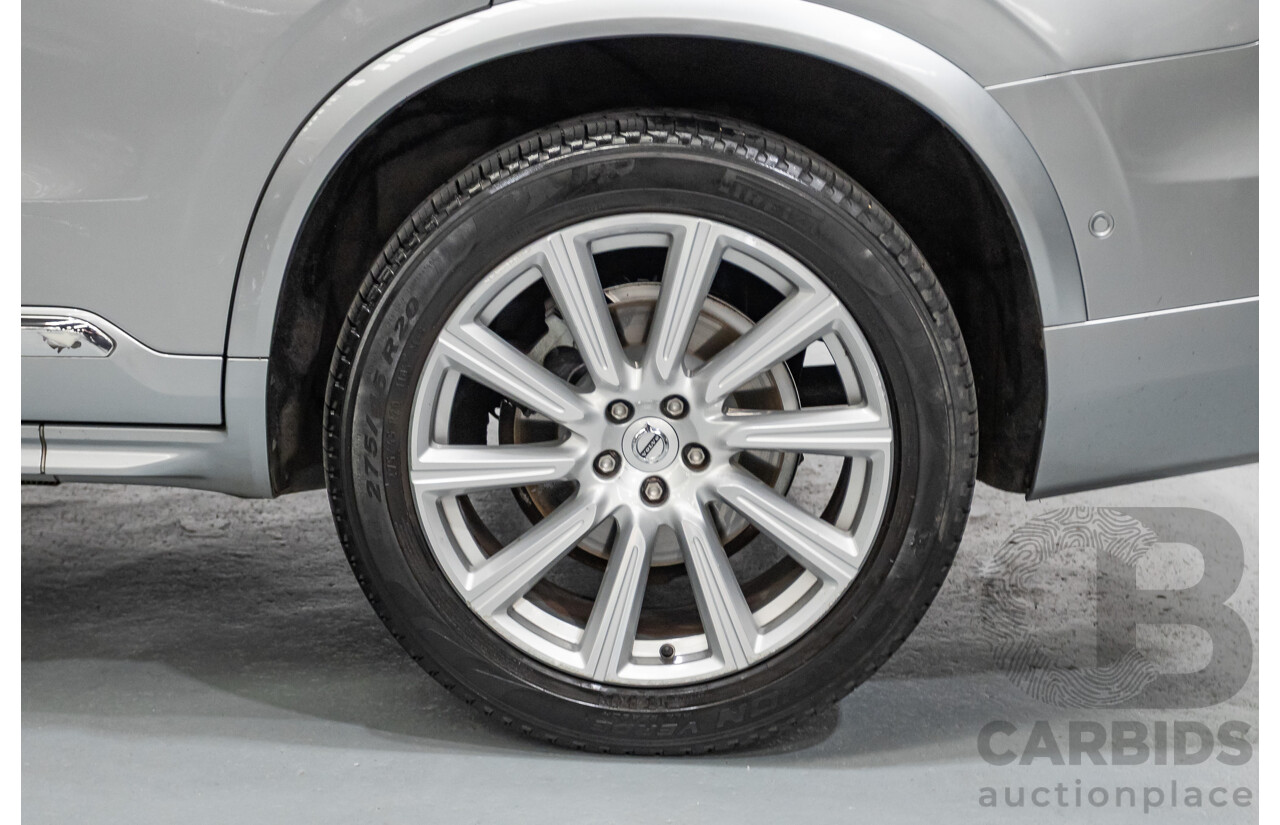 1/2016 Volvo XC90 D5 2.0 Inscription (AWD) 256 MY16 4D Wagon Electric Silver Metallic Twin Tubro Diesel 2.0L