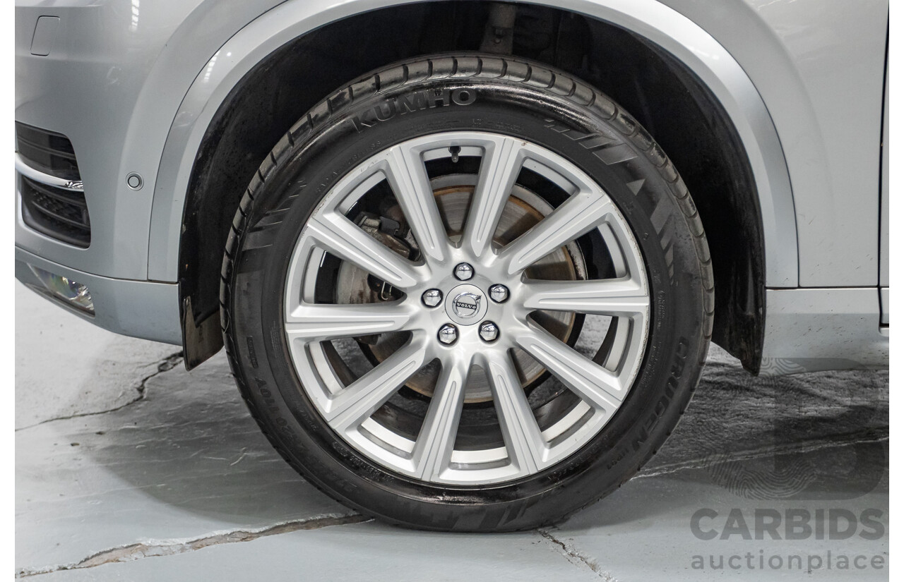 1/2016 Volvo XC90 D5 2.0 Inscription (AWD) 256 MY16 4D Wagon Electric Silver Metallic Twin Tubro Diesel 2.0L