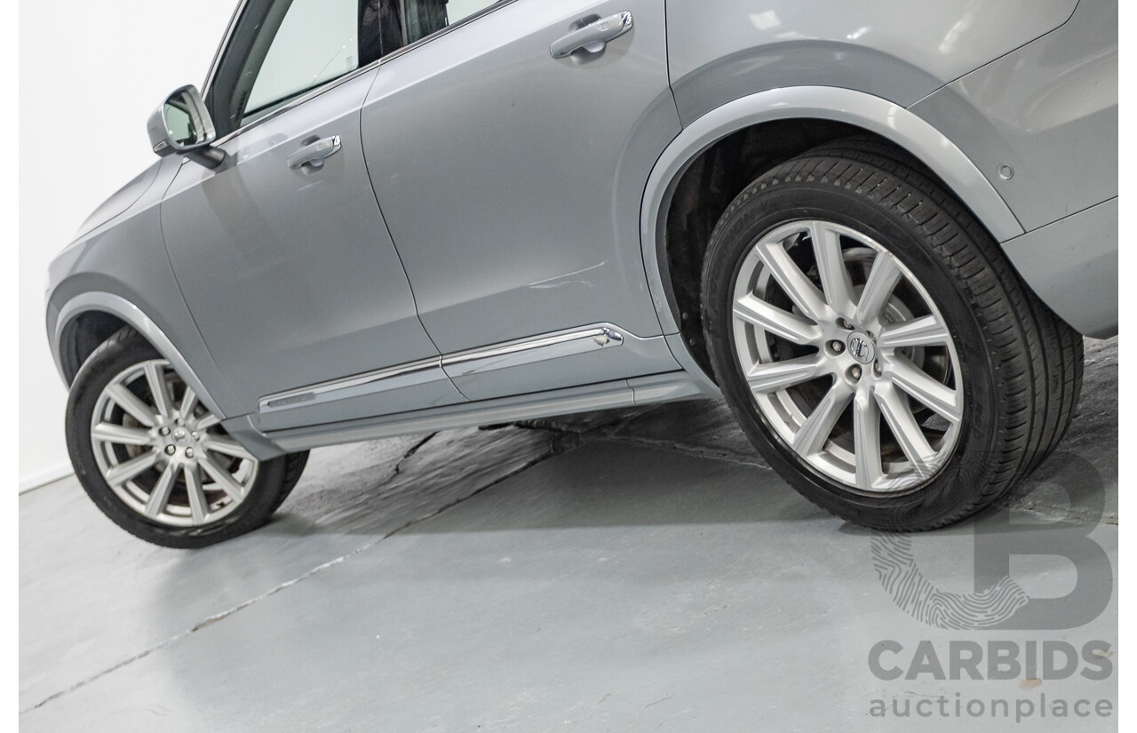 1/2016 Volvo XC90 D5 2.0 Inscription (AWD) 256 MY16 4D Wagon Electric Silver Metallic Twin Tubro Diesel 2.0L