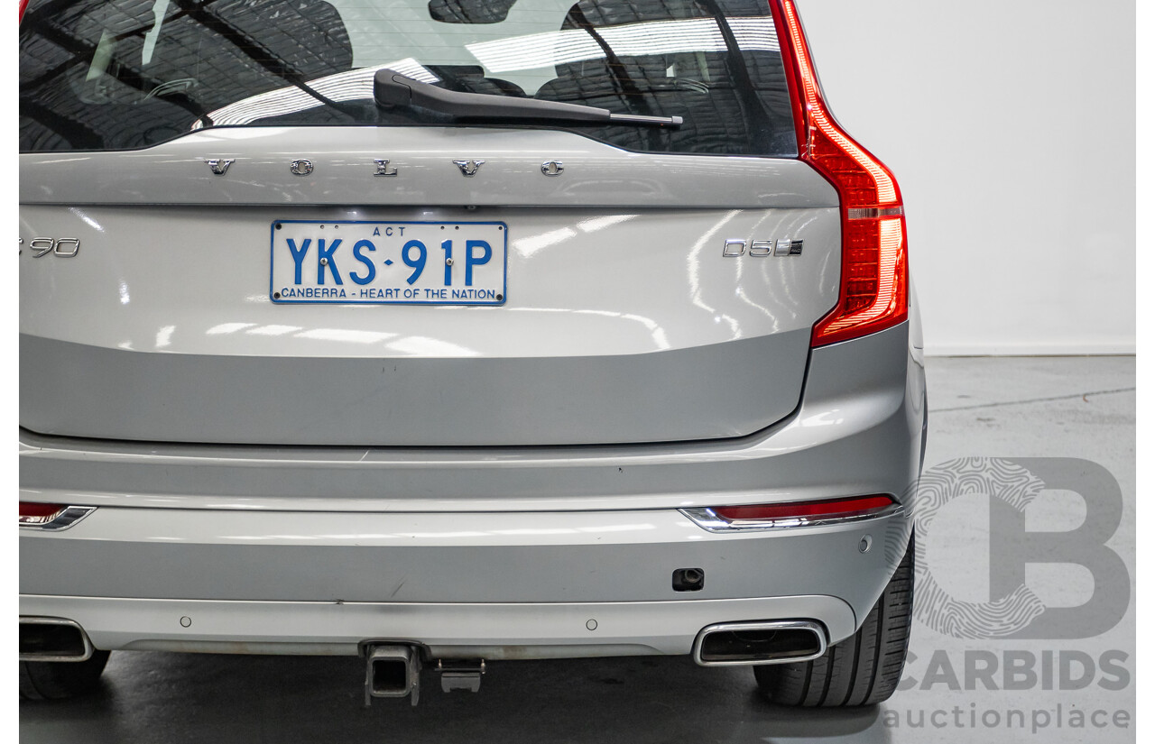 1/2016 Volvo XC90 D5 2.0 Inscription (AWD) 256 MY16 4D Wagon Electric Silver Metallic Twin Tubro Diesel 2.0L