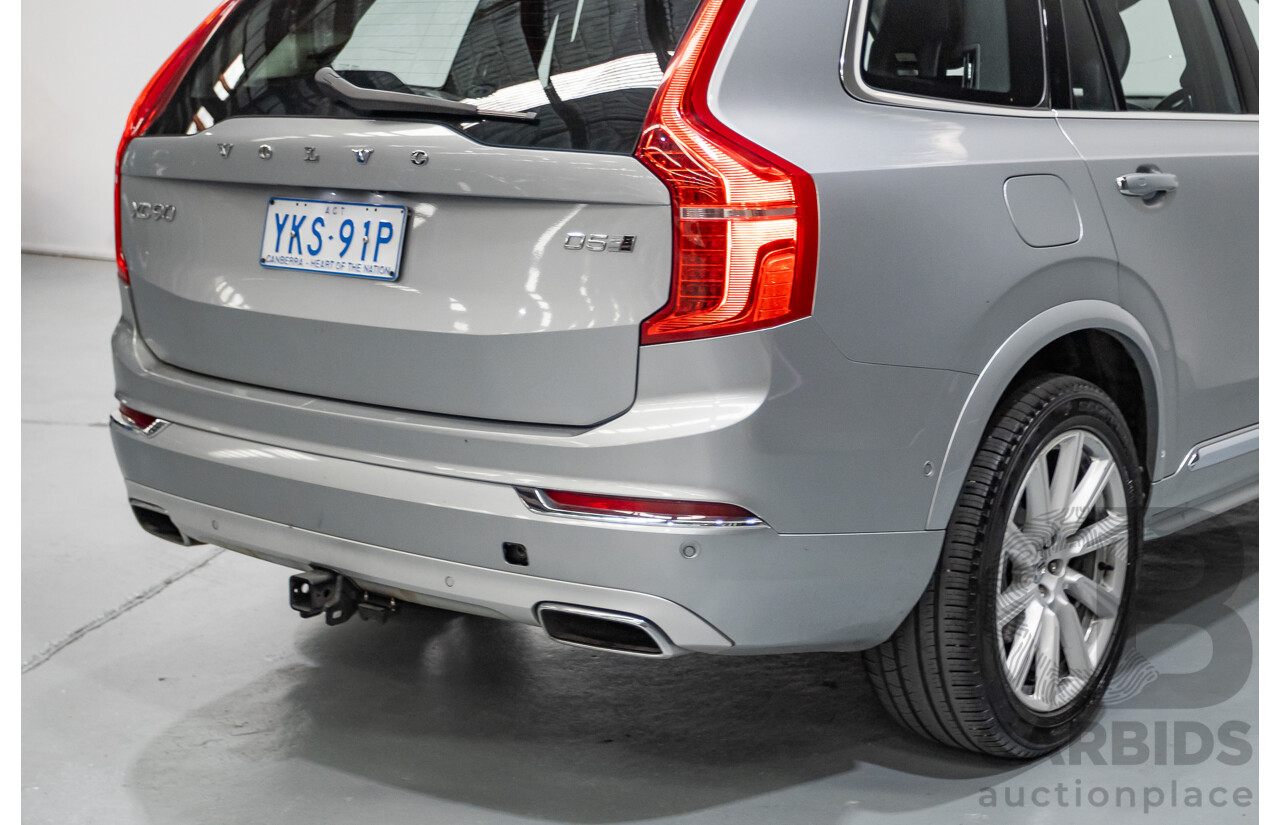 1/2016 Volvo XC90 D5 2.0 Inscription (AWD) 256 MY16 4D Wagon Electric Silver Metallic Twin Tubro Diesel 2.0L