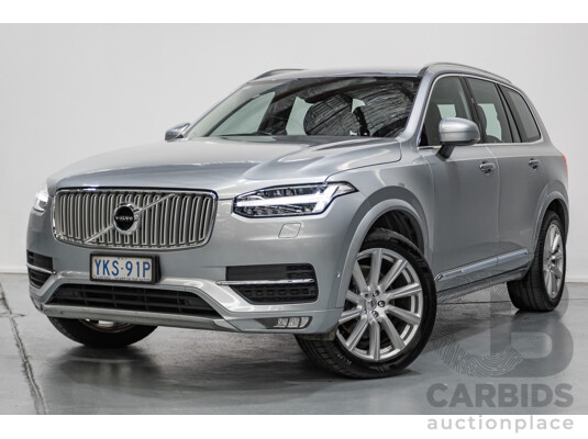 1/2016 Volvo XC90 D5 2.0 Inscription (AWD) 256 MY16 4D Wagon Electric Silver Metallic Twin Tubro Diesel 2.0L