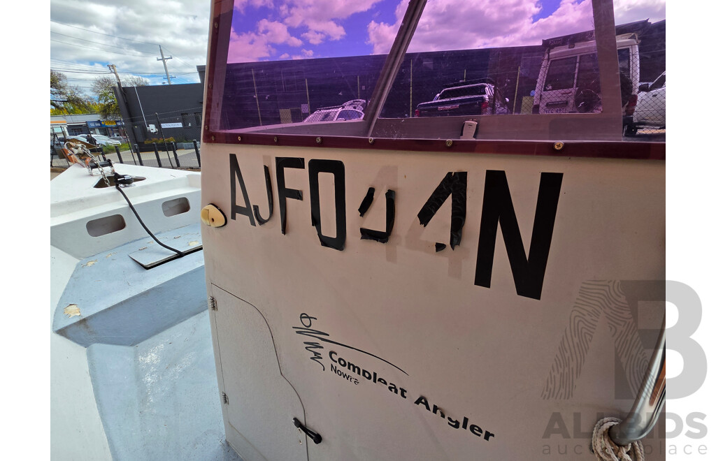 6m Custom Build Centre Console Fibreglass Boat with 60hp Honda Outboard and Trailer