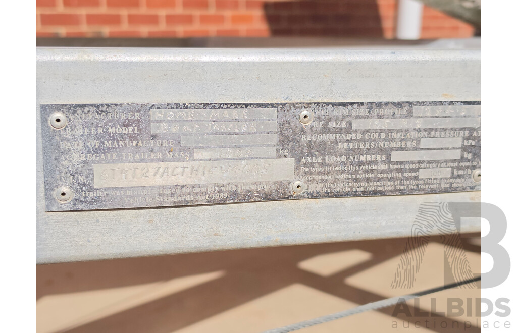 6m Custom Build Centre Console Fibreglass Boat with 60hp Honda Outboard and Trailer