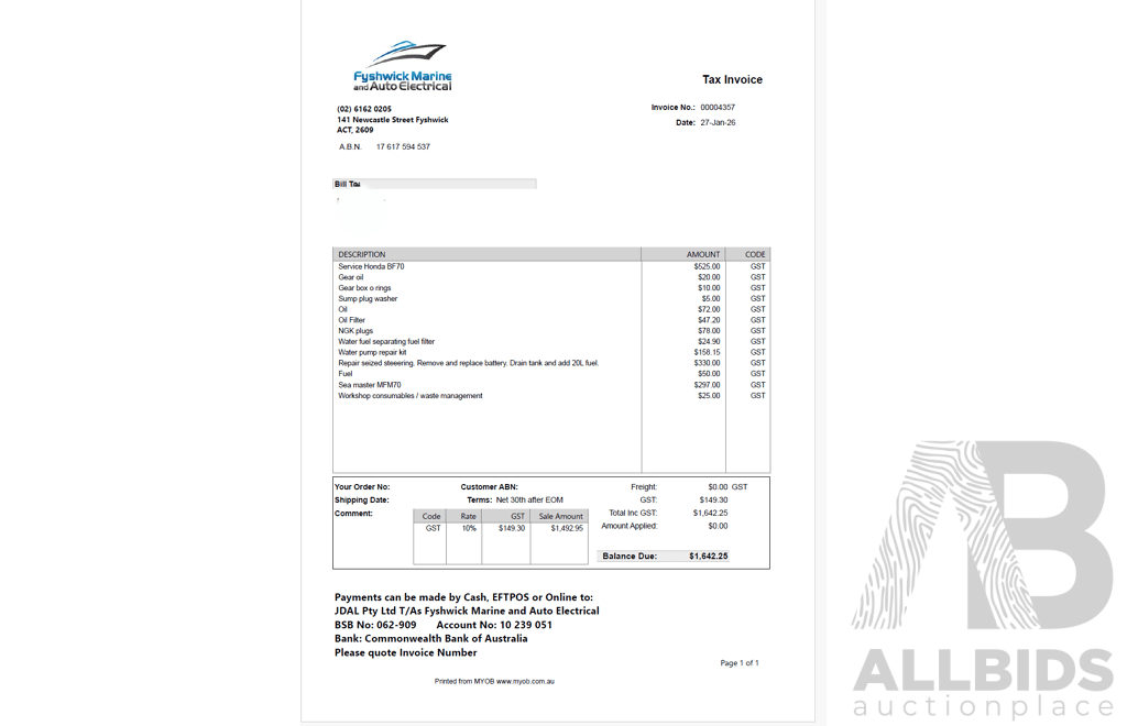 6m Custom Build Centre Console Fibreglass Boat with 60hp Honda Outboard and Trailer