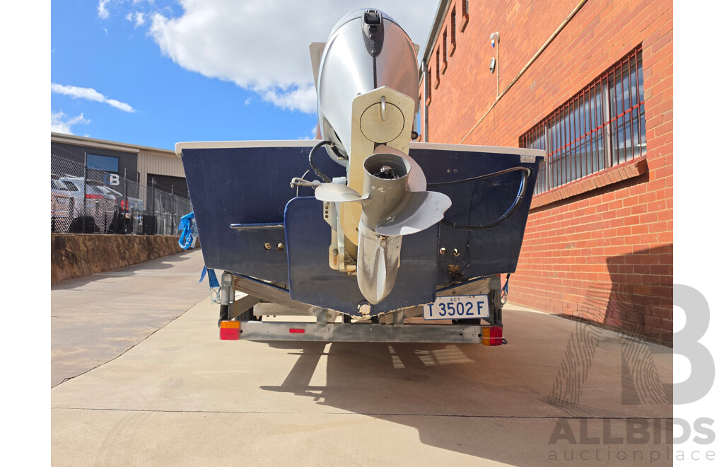 6m Custom Build Centre Console Fibreglass Boat with 60hp Honda Outboard and Trailer