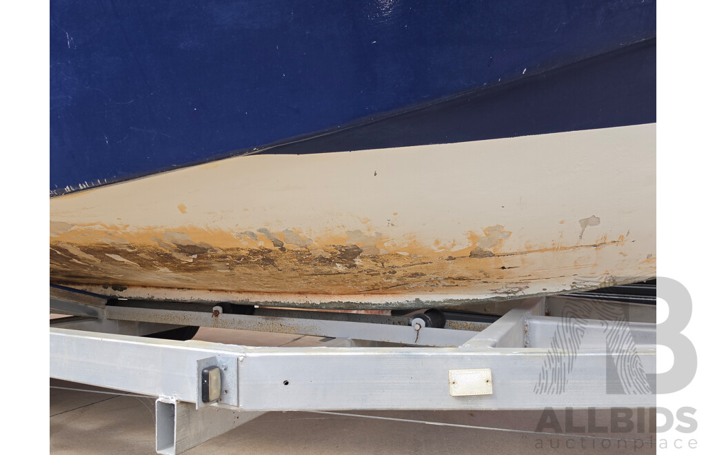 6m Custom Build Centre Console Fibreglass Boat with 60hp Honda Outboard and Trailer