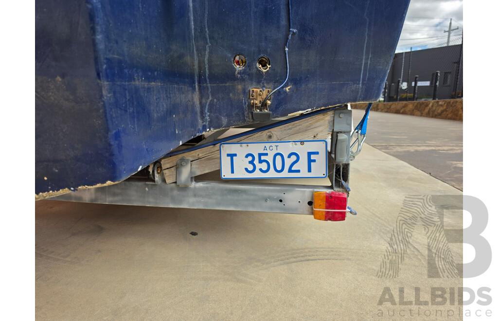 6m Custom Build Centre Console Fibreglass Boat with 60hp Honda Outboard and Trailer