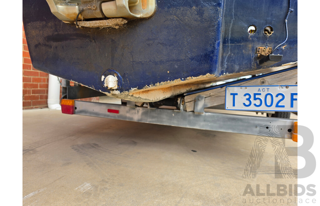 6m Custom Build Centre Console Fibreglass Boat with 60hp Honda Outboard and Trailer