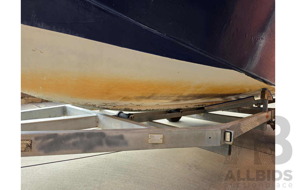 6m Custom Build Centre Console Fibreglass Boat with 60hp Honda Outboard and Trailer