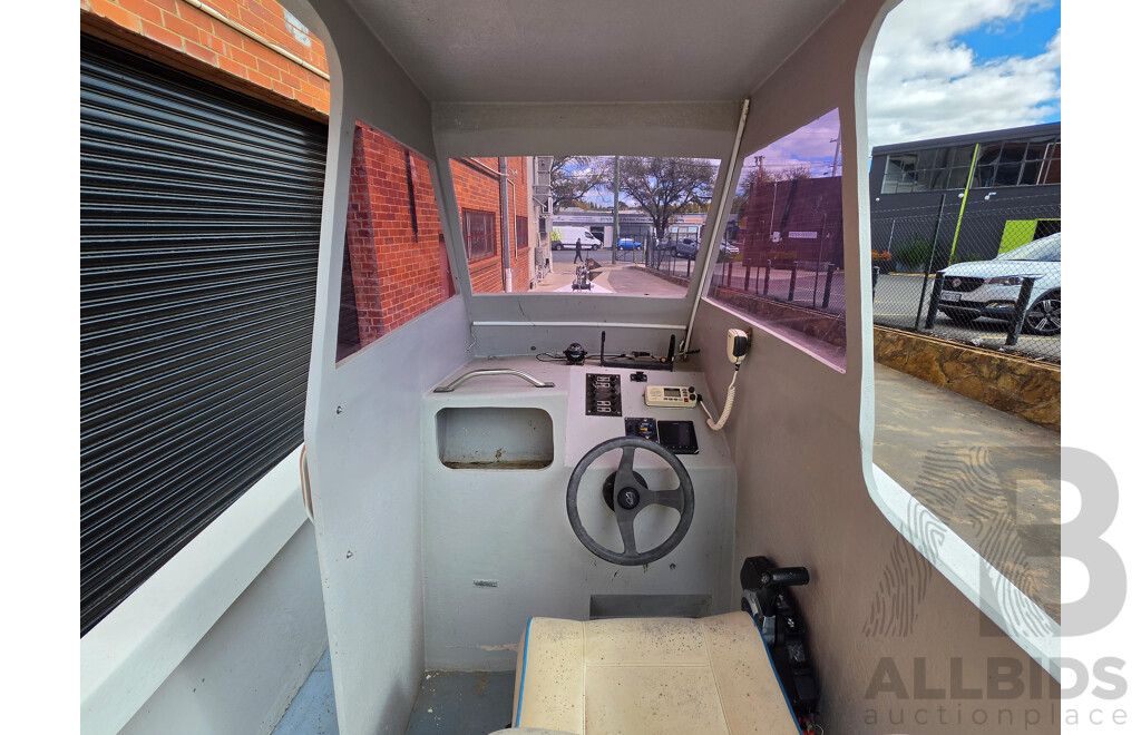 6m Custom Build Centre Console Fibreglass Boat with 60hp Honda Outboard and Trailer