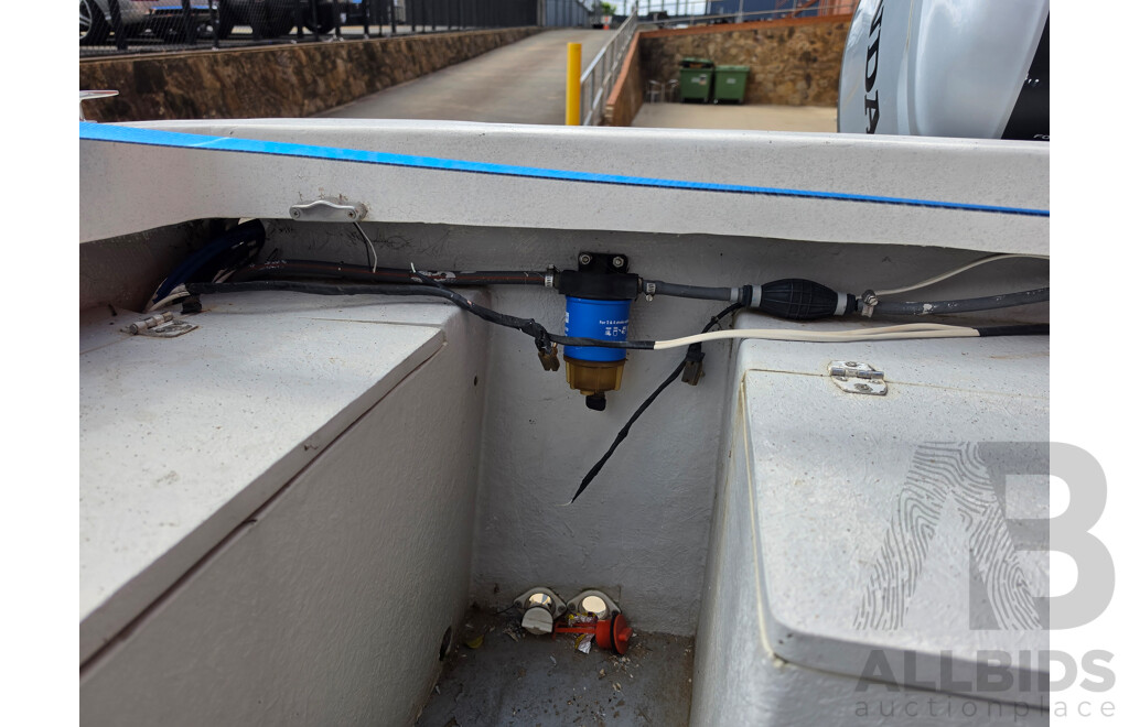 6m Custom Build Centre Console Fibreglass Boat with 60hp Honda Outboard and Trailer