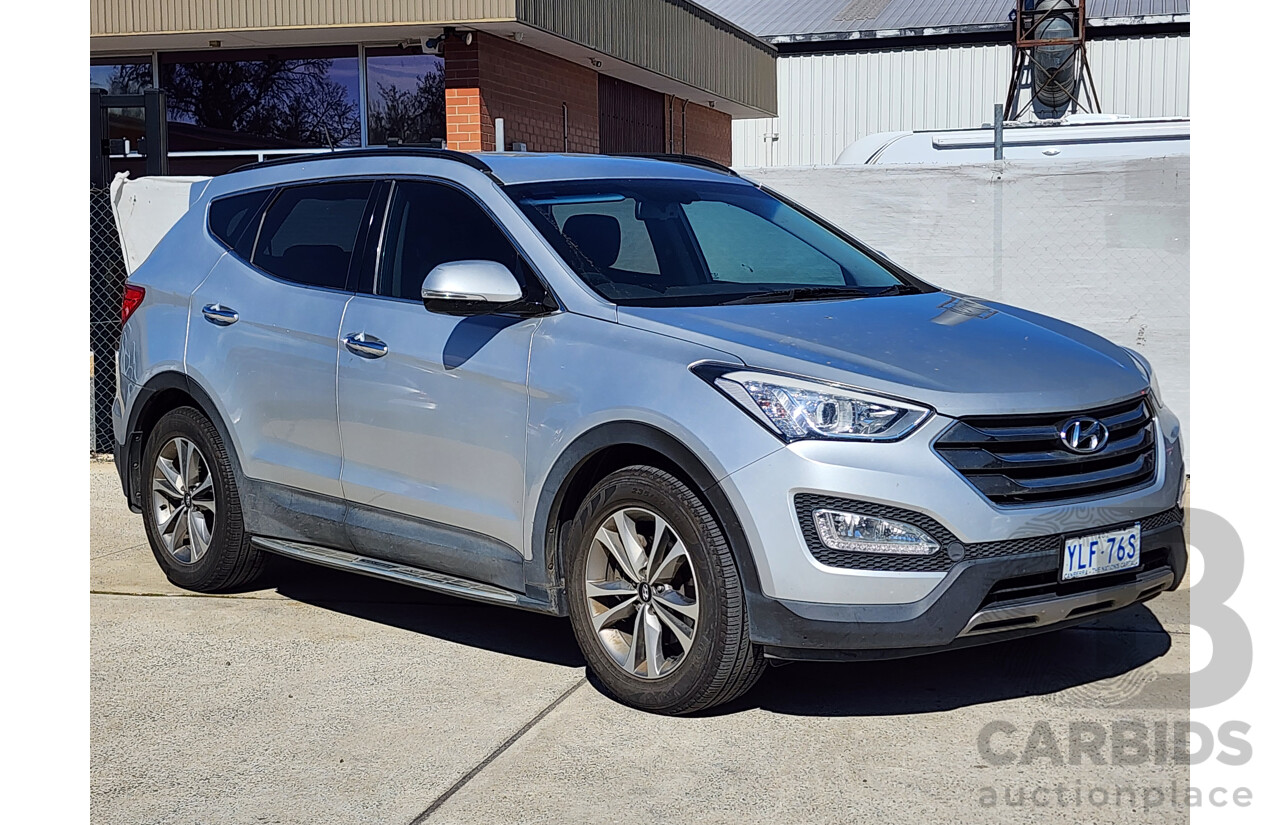 1/2016 Hyundai Santa Fe Elite CRDi (4x4) DM MY15 4d Wagon Silver 2.2L