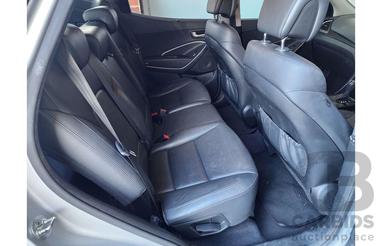 1/2016 Hyundai Santa Fe Elite CRDi (4x4) DM MY15 4d Wagon Silver 2.2L