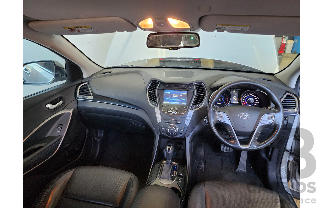 1/2016 Hyundai Santa Fe Elite CRDi (4x4) DM MY15 4d Wagon Silver 2.2L