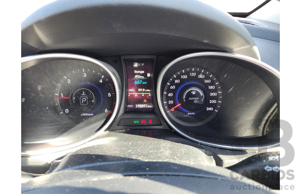 1/2016 Hyundai Santa Fe Elite CRDi (4x4) DM MY15 4d Wagon Silver 2.2L