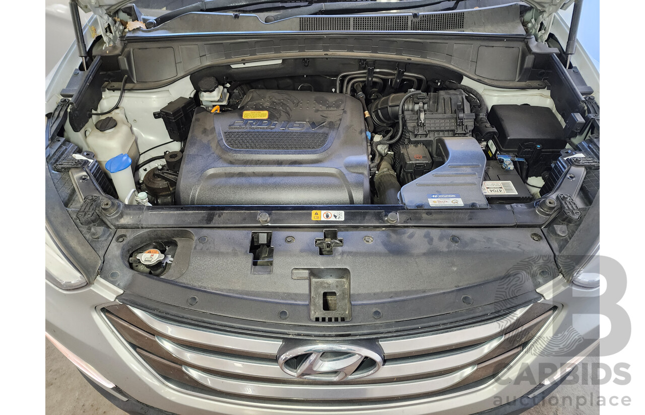 1/2016 Hyundai Santa Fe Elite CRDi (4x4) DM MY15 4d Wagon Silver 2.2L