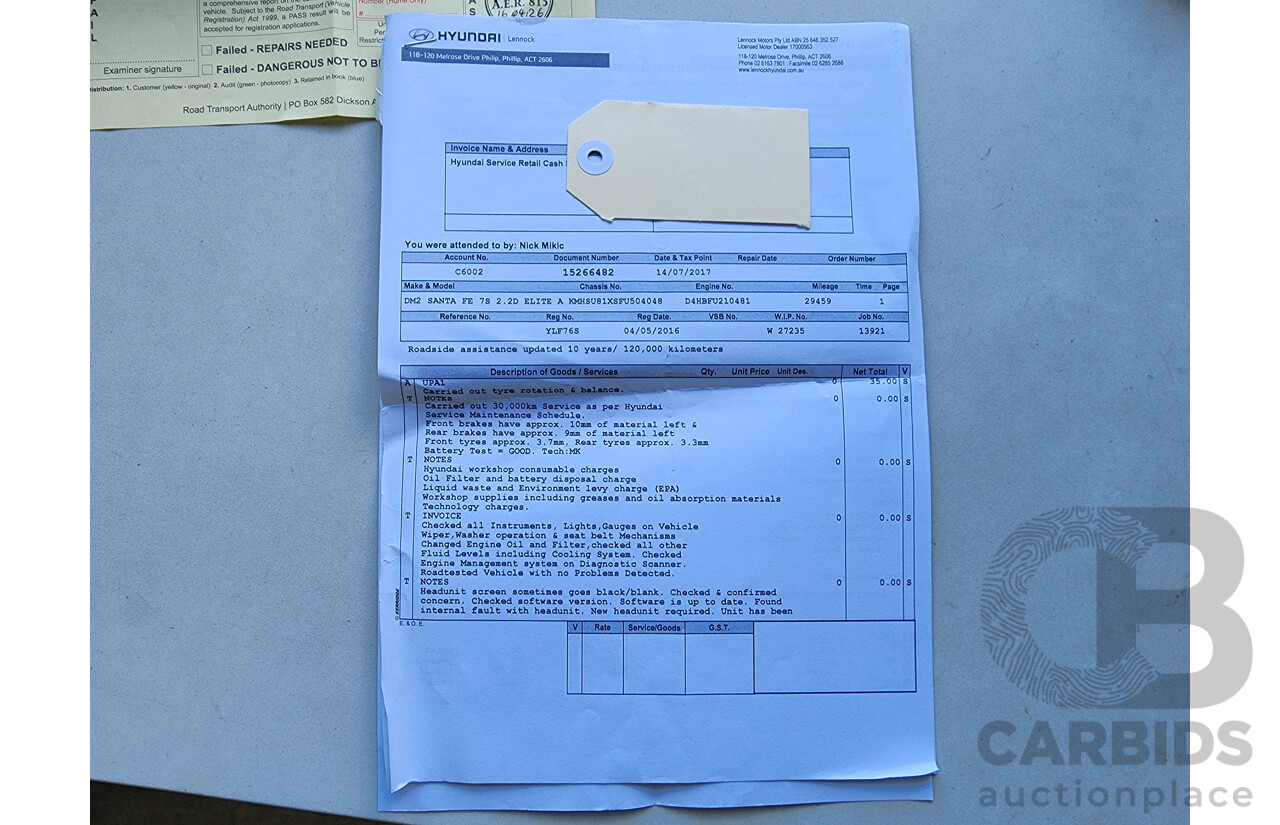 1/2016 Hyundai Santa Fe Elite CRDi (4x4) DM MY15 4d Wagon Silver 2.2L