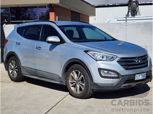 1/2016 Hyundai Santa Fe Elite CRDi (4x4) DM MY15 4d Wagon Silver 2.2L
