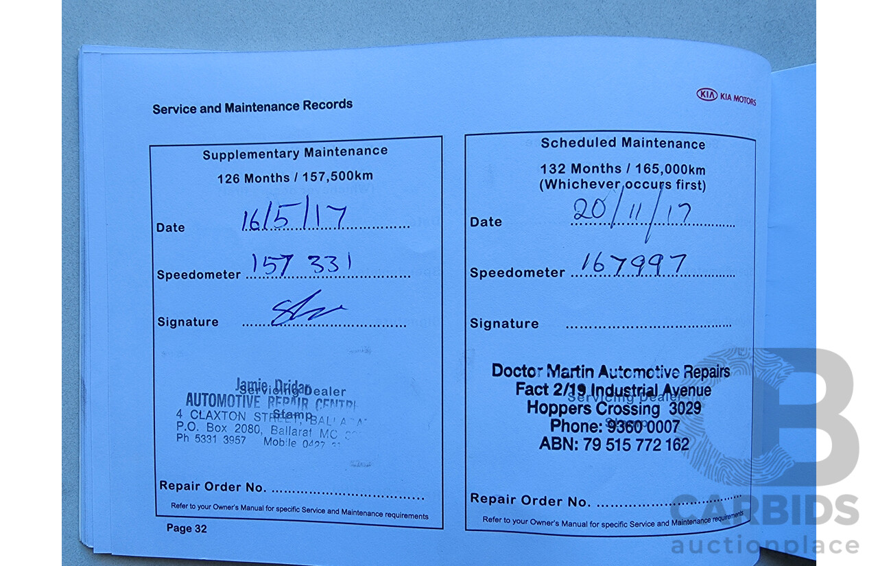 8/2011 Kia Grand Carnival Si VQ MY11 4d Wagon Silver 3.5L