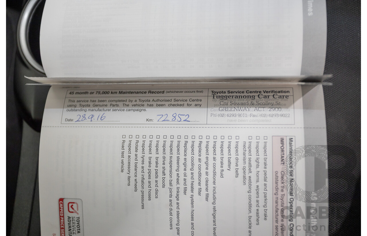 12/2011 Toyota Camry Altise ASV50R 4D Sedan White 2.5L