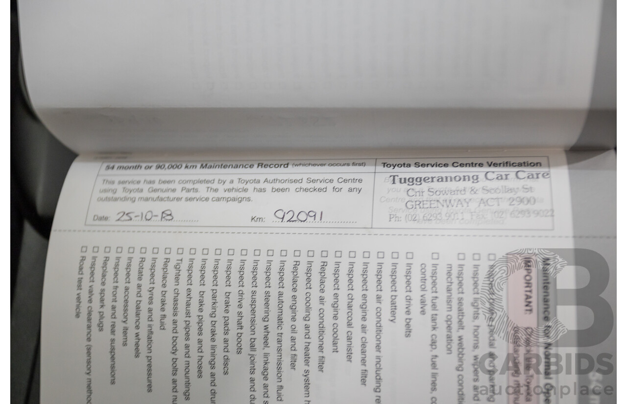 12/2011 Toyota Camry Altise ASV50R 4D Sedan White 2.5L