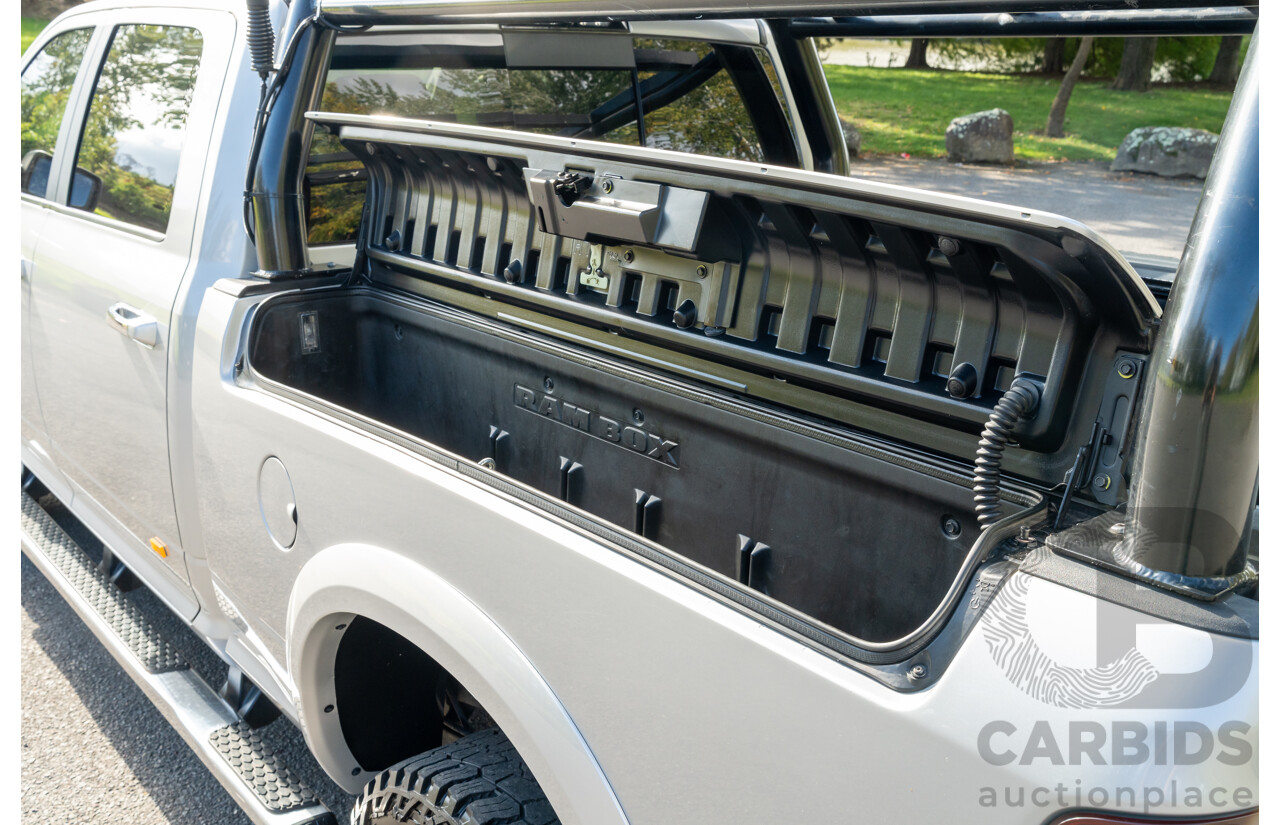 10/2017 (ASV) Dodge Ram 2500 HD Laramie RamBox (4x4) 4d Crew Cab Utility Bright Silver Metallic Turbo Diesel Cummins 6.7L