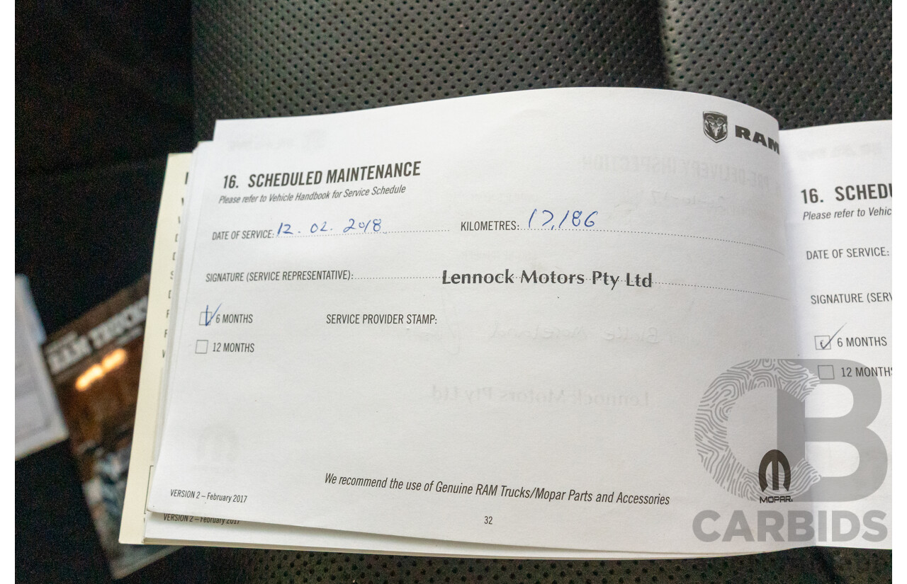 10/2017 (ASV) Dodge Ram 2500 HD Laramie RamBox (4x4) 4d Crew Cab Utility Bright Silver Metallic Turbo Diesel Cummins 6.7L