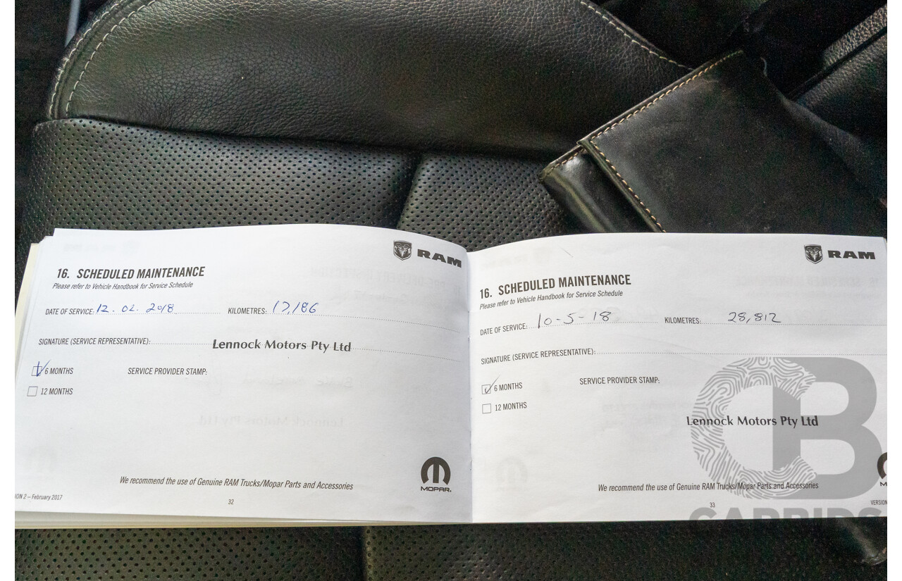 10/2017 (ASV) Dodge Ram 2500 HD Laramie RamBox (4x4) 4d Crew Cab Utility Bright Silver Metallic Turbo Diesel Cummins 6.7L