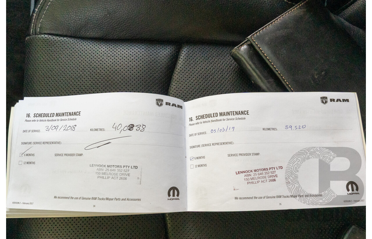 10/2017 (ASV) Dodge Ram 2500 HD Laramie RamBox (4x4) 4d Crew Cab Utility Bright Silver Metallic Turbo Diesel Cummins 6.7L