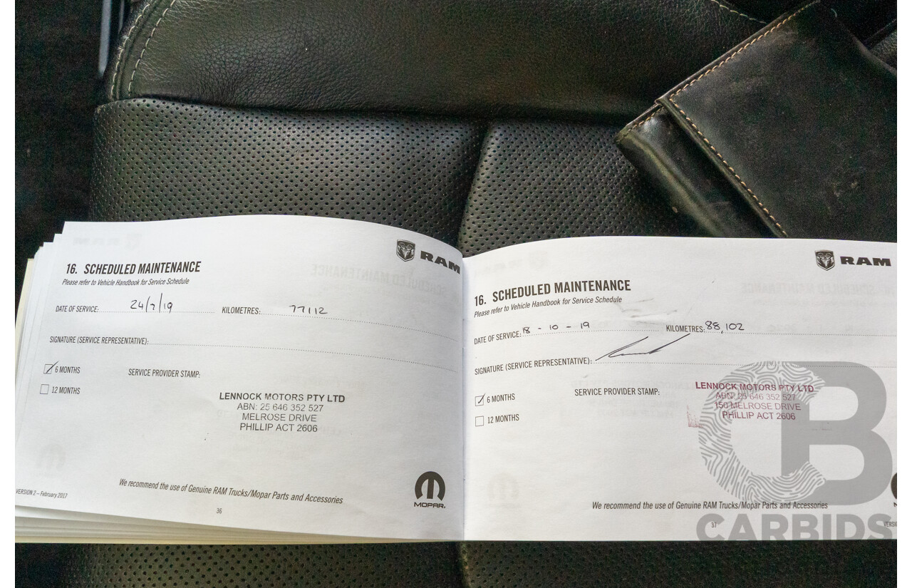 10/2017 (ASV) Dodge Ram 2500 HD Laramie RamBox (4x4) 4d Crew Cab Utility Bright Silver Metallic Turbo Diesel Cummins 6.7L