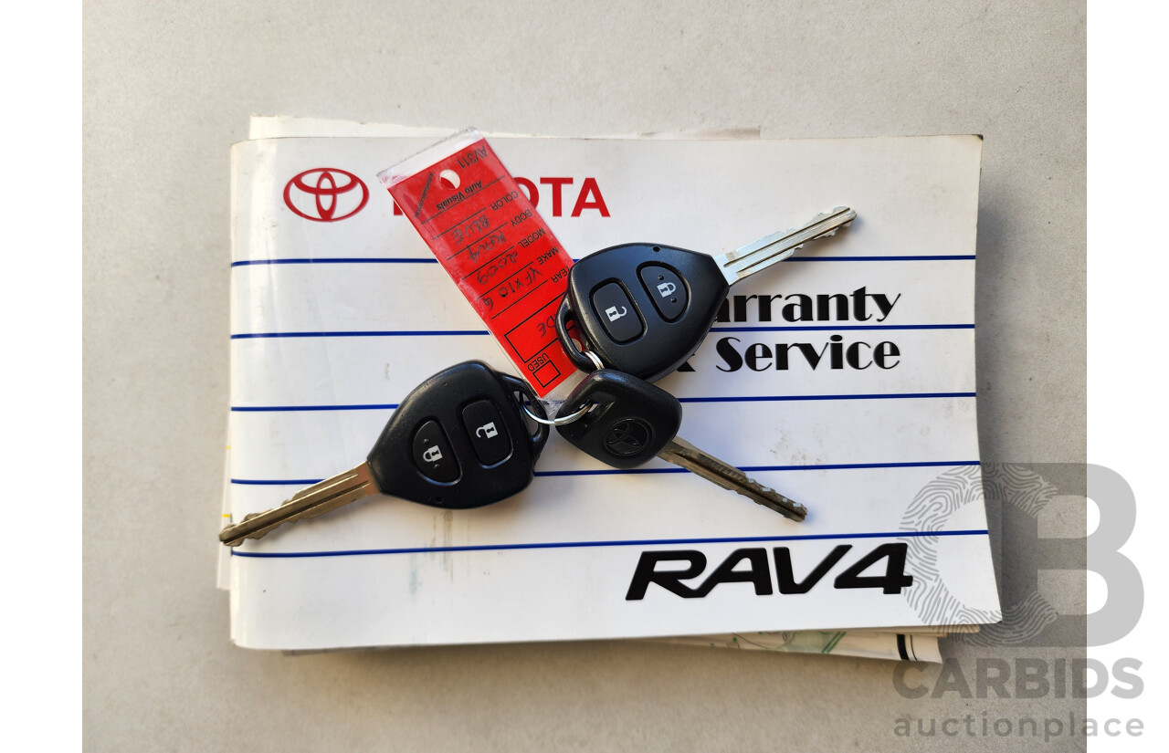 7/2009 Toyota Rav4 SX6 GSA33R 08 UPGRADE 4d Wagon Blue 3.5L