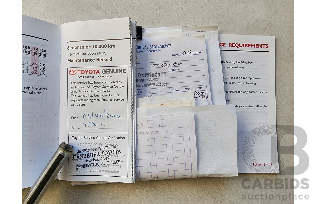 7/2009 Toyota Rav4 SX6 GSA33R 08 UPGRADE 4d Wagon Blue 3.5L