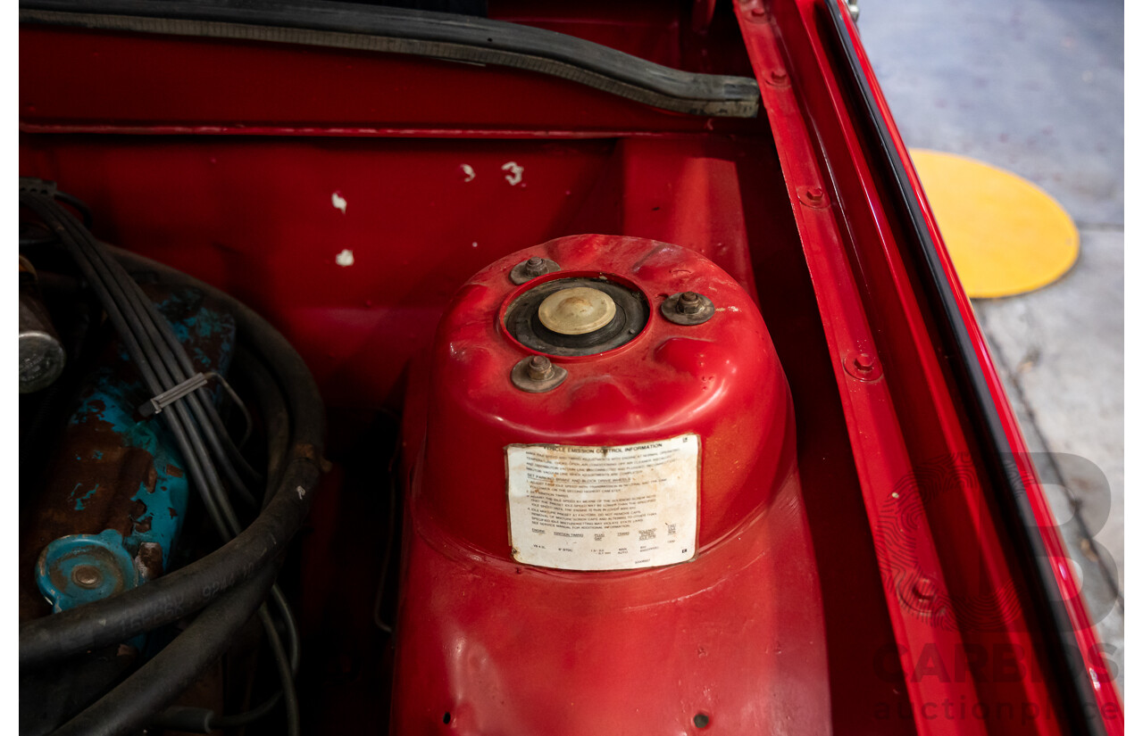 9/1981 Holden VH Commodore SL (Genuine 184 Package) 4d Sedan Maranello Red V8 4.2L - HDT SS Replica