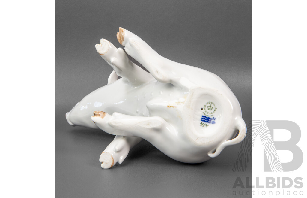 Royal Copenhagen Glazed Porcelain Sow Figure