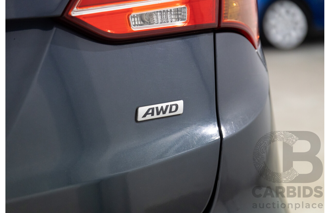 02/2014 Hyundai Santa Fe Highlander CRDi (AWD) DM 4d Wagon Marlin Blue Metallic Turbo Diesel 2.2L