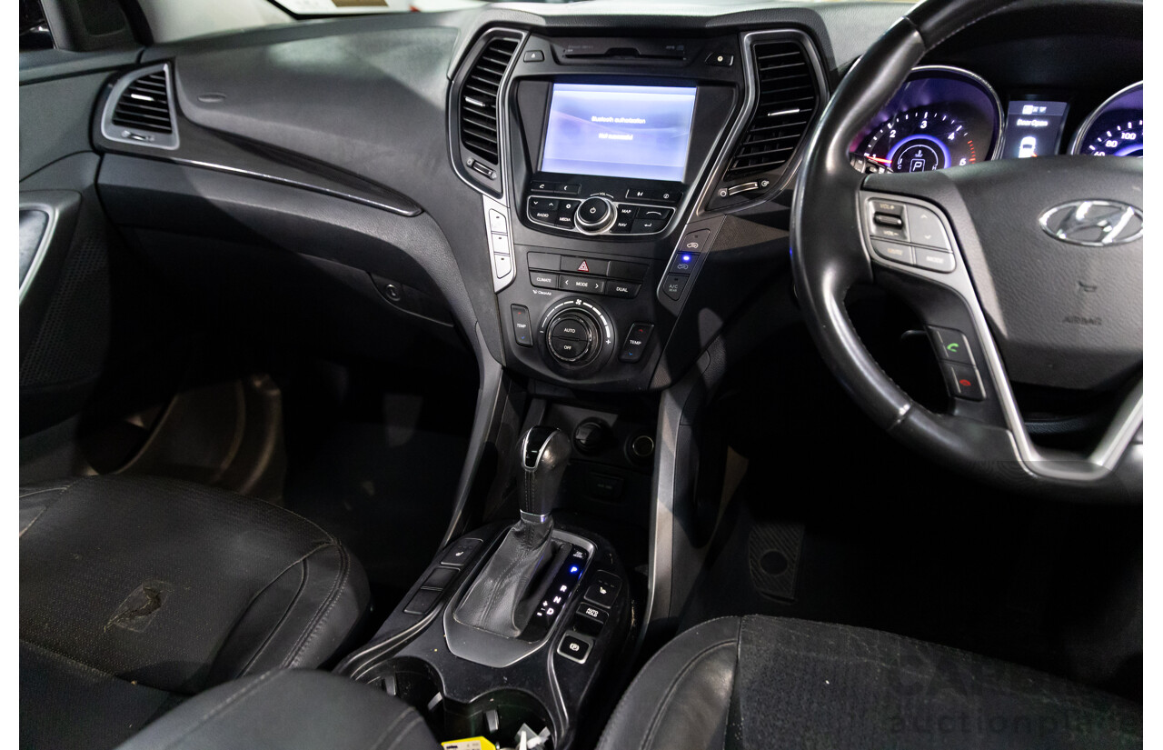02/2014 Hyundai Santa Fe Highlander CRDi (AWD) DM 4d Wagon Marlin Blue Metallic Turbo Diesel 2.2L