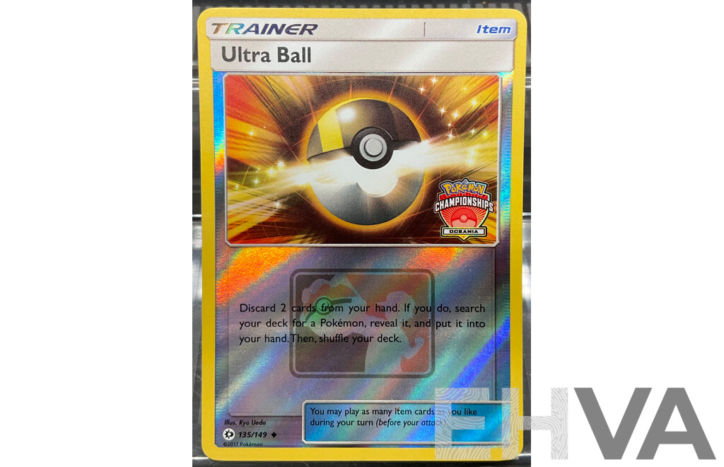 2017 135/149 Promo Pokemon Trainer Ultra Ball ( Europe Championships) Card