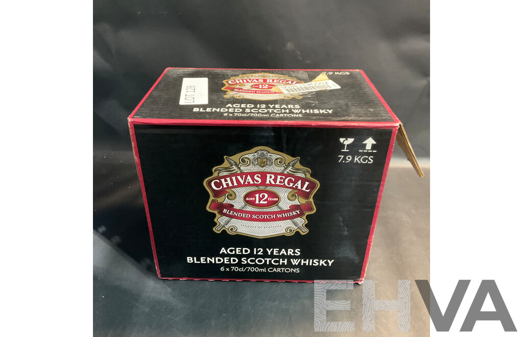 Case of Chivas Regal 12 Years Blended Scotch Whisky 700ml (6 Bottles)
