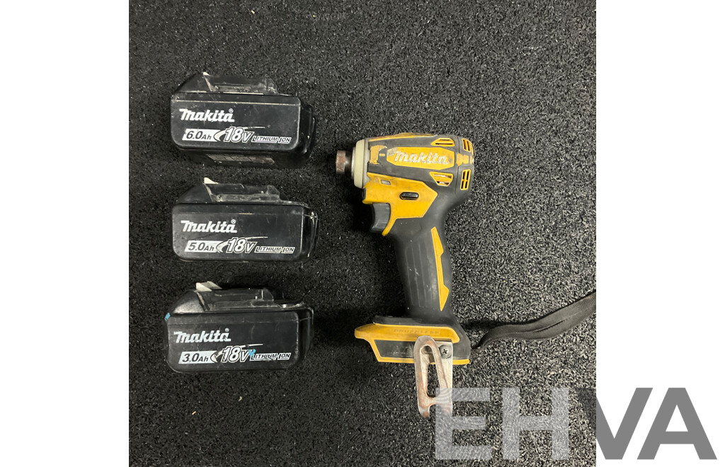 Makita TD172D Impact Driver (Japan) with 3 Batteries