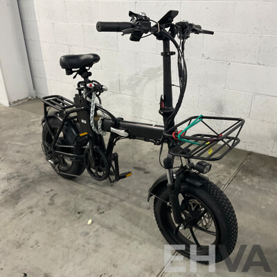 Black Foldable E-bike
