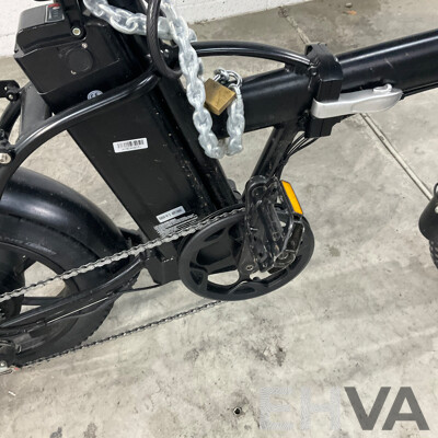 Black Foldable E-bike