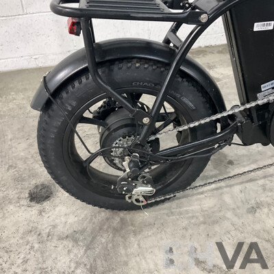 Black Foldable E-bike