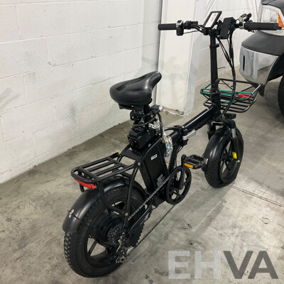 Black Foldable E-bike