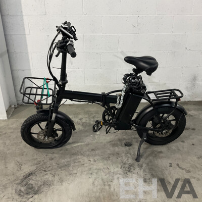 Black Foldable E-bike