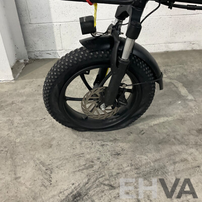 Black Foldable E-bike
