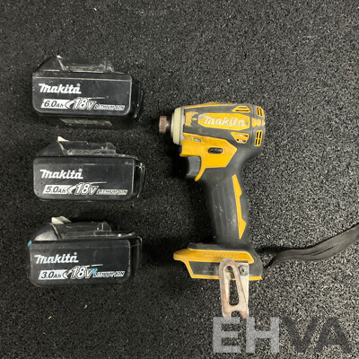 Makita TD172D Impact Driver (Japan) with 3 Batteries