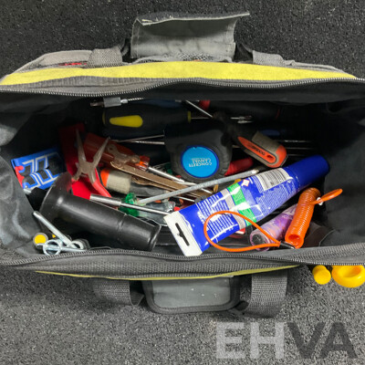 Assorted Hand Tools in Ryobi Carry Bag