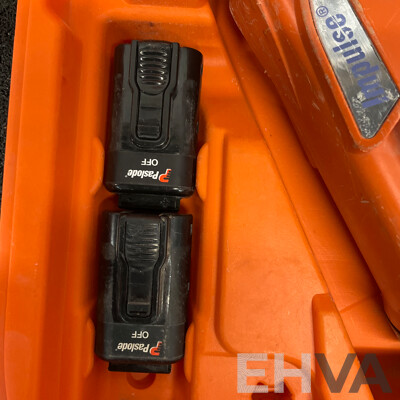 PASSLODE 30 Degree Framing Nailer with Two Batteries and Battery Charger