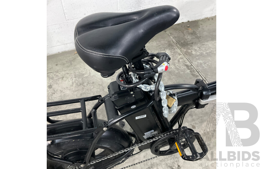 Black Foldable E-bike